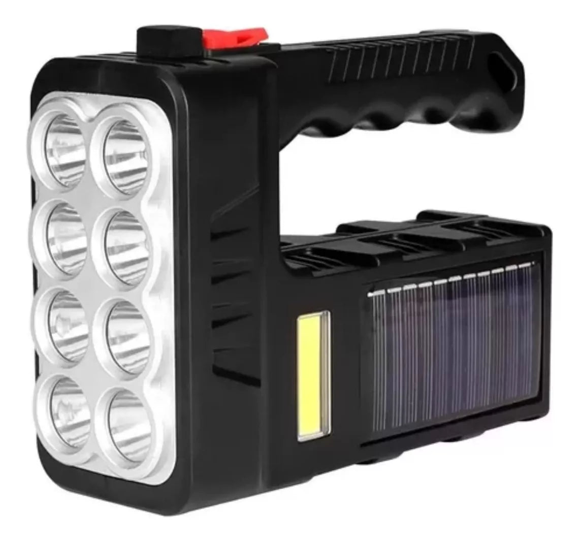 Linterna Led Solar Y Usb Recargable Mult