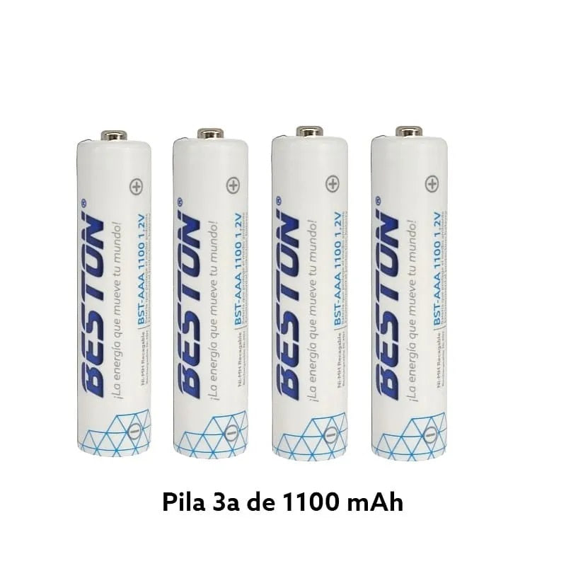 Kit de pilas y cargador 1100mAh 1500mAh