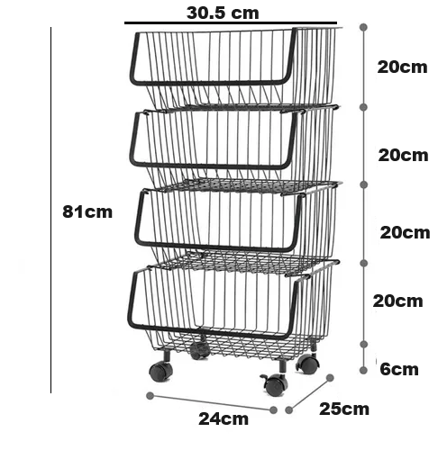 Organizador de 4 niveles